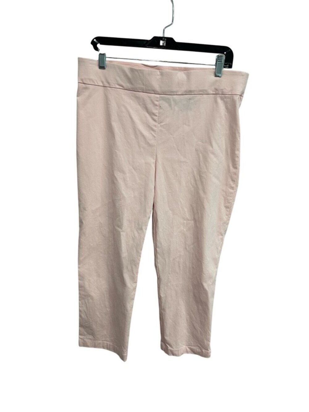 Nue Options 16 Pink Cropped Pants Rayon Blend Stretch Comfort Casual Soft Girl